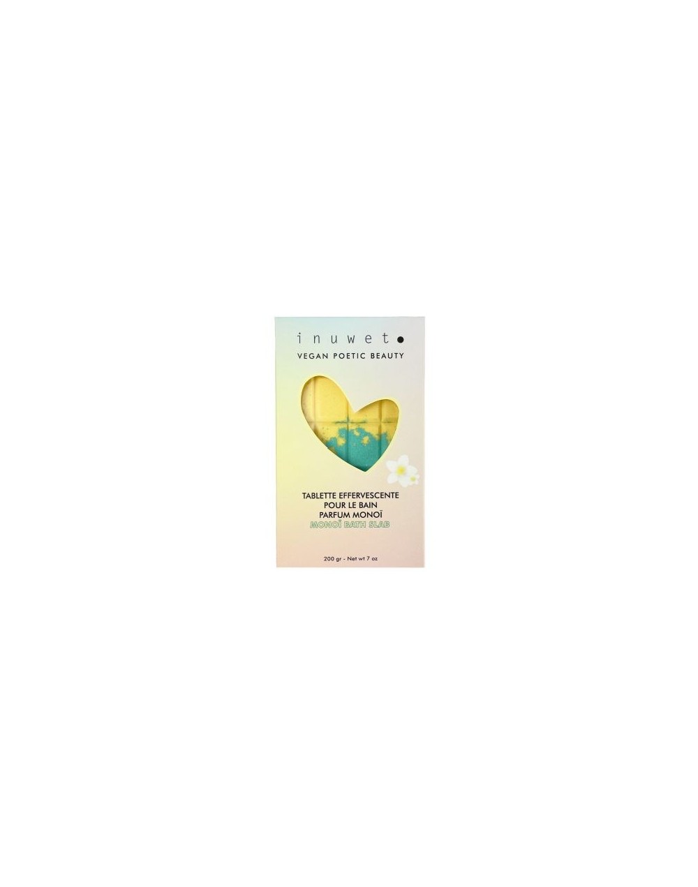 Tablette effervescente pour le bain parfum monoï Inuwet