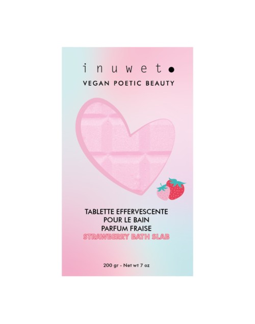Tablette effervescente pour le bain parfum fraise Inuwet