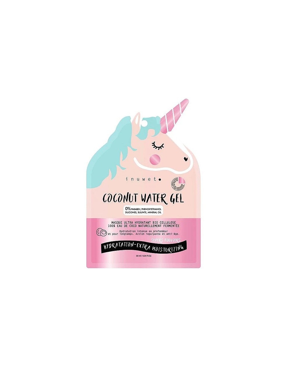 Masque hydratant coconut water gel Inuwet
