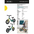 Micro balance bike lite green