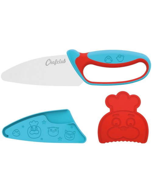 Le Couteau du chef Chefclub Kids Bleu  et  Rouge