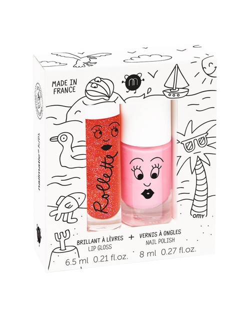 Coffret duo brillant à lèvres / vernis à ongles Holidays Nailmatic