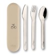 Set de 3 couverts inox cherry Citron