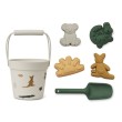 Set de plage silicone dante aussie sea shell mix Liewood