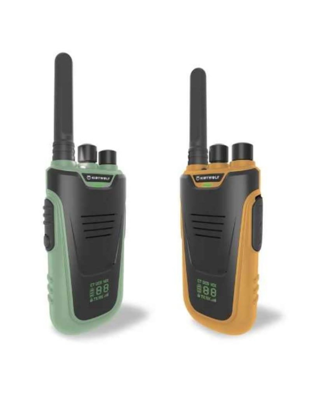 Talkie walkie vert-orange Kidywolf