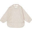 Bavoir à manches classic stripes camel CamCam