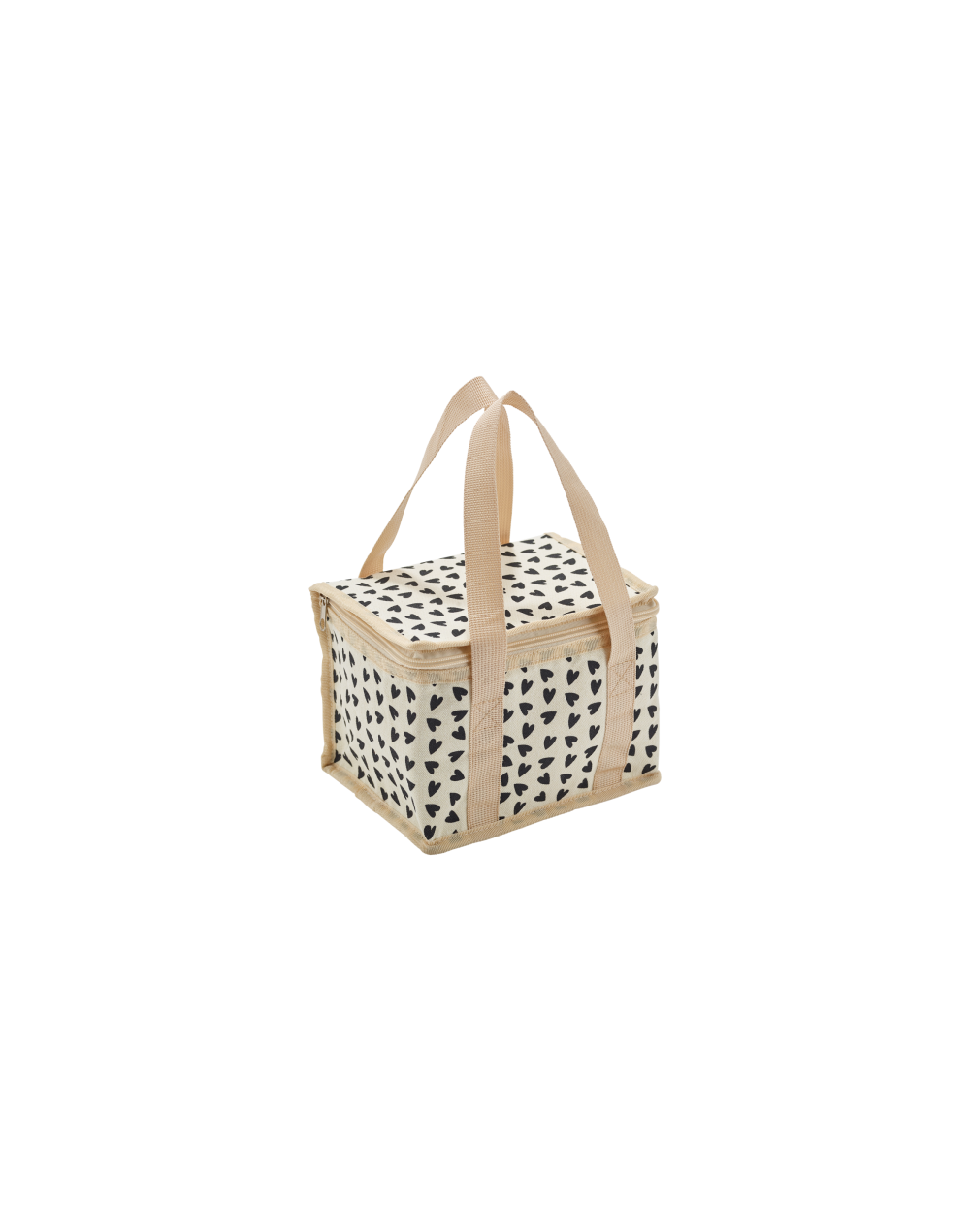 Sac de transport isotherme coeurs écru Atelier Wagram