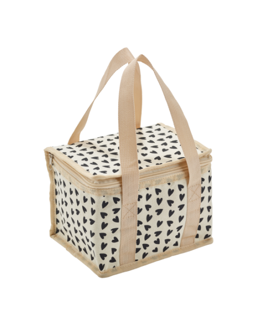 Sac de transport isotherme coeurs écru Atelier Wagram