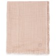 Couverture berceau fringe moonstone/ivory Jollein