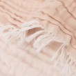 Couverture berceau fringe moonstone/ivory Jollein