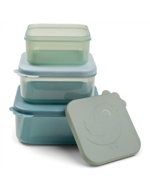 Set de 3 snack box deer friends blue Done by deer