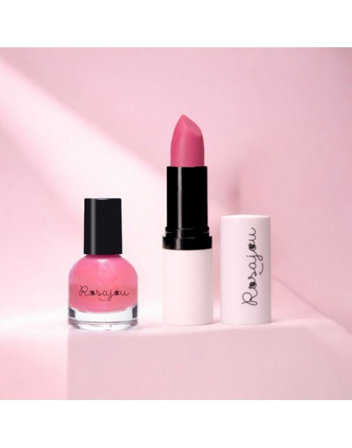 Vernis à ongles et rouge à lèvres Rubis Rosajou