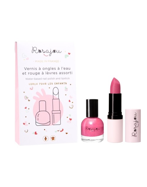 Vernis à ongles et rouge à lèvres Rubis Rosajou