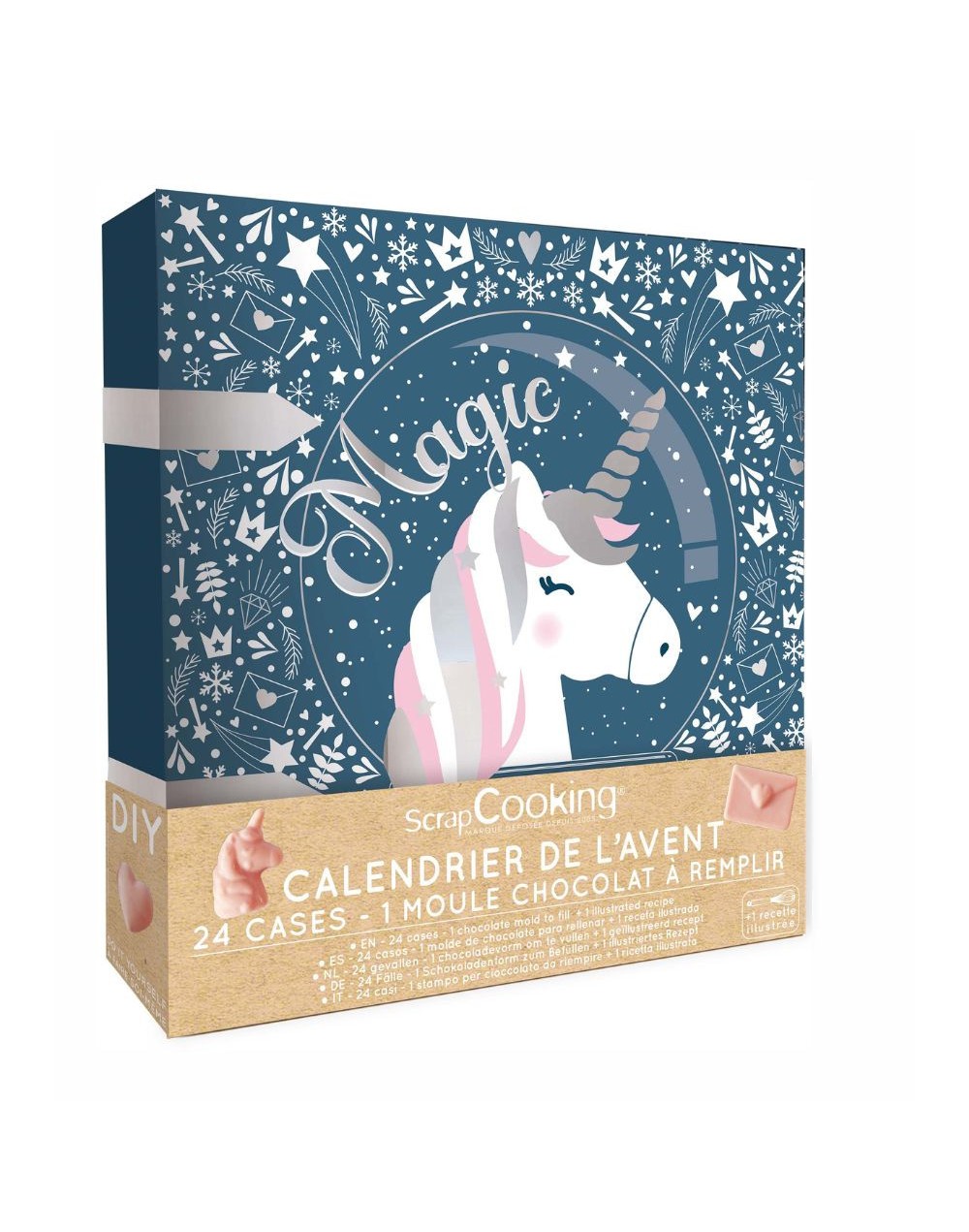 Calendrier de l'Avent licorne ScrapCooking