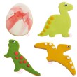 4 découpoirs sur cintre dino ScrapCooking