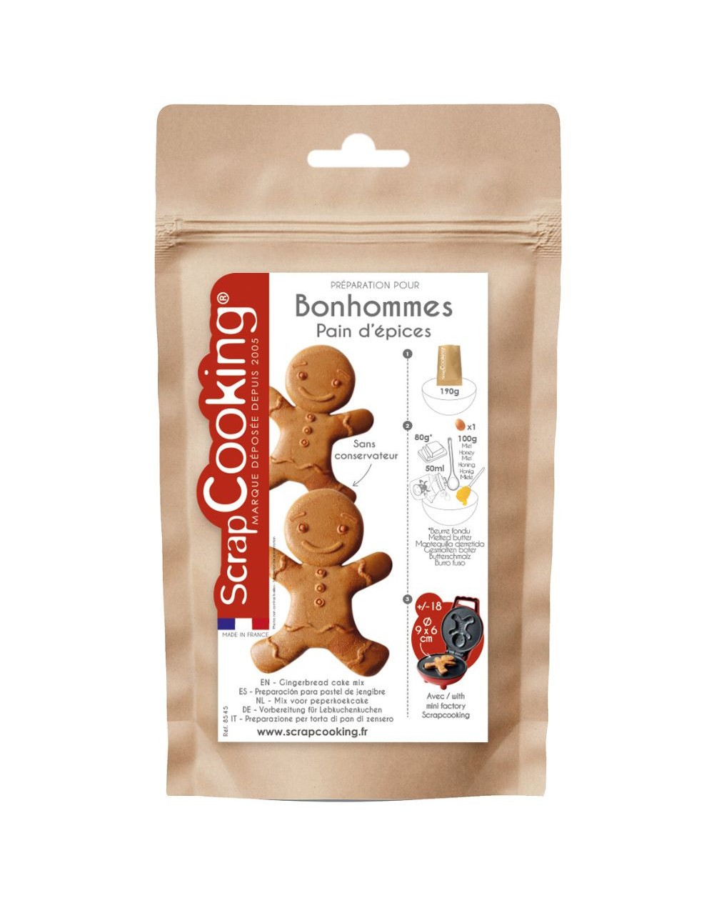 Préparation pour bonhommes pain d'épices ScrapCooking Préparation pour bonhommes pain d'épices ScrapCooking