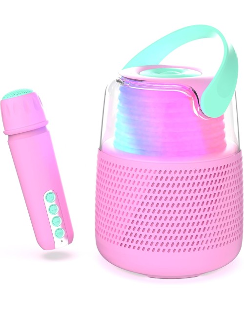 Enceinte et karaoké KS rose MOB