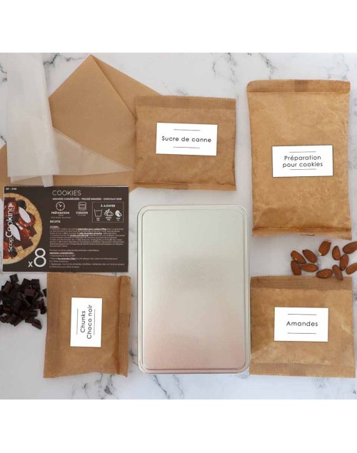 Box 8 cookies chocolat noir ScrapCooking