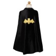 Cape rév velours Batman 5/6 ans Spiderman Great Pretenders