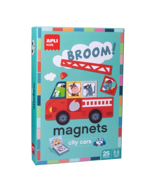 Magnets city cars Apli Kids