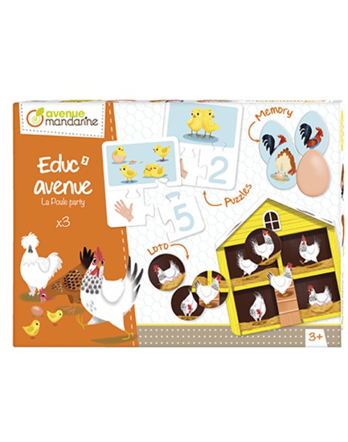 Educ'Avenue la poule party Avenue mandarine