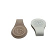 Clips cuir cloby beige/gris