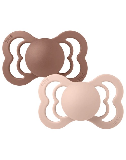 Pack 2 sucettes Bib's taille 1 supreme woodchuck-blush