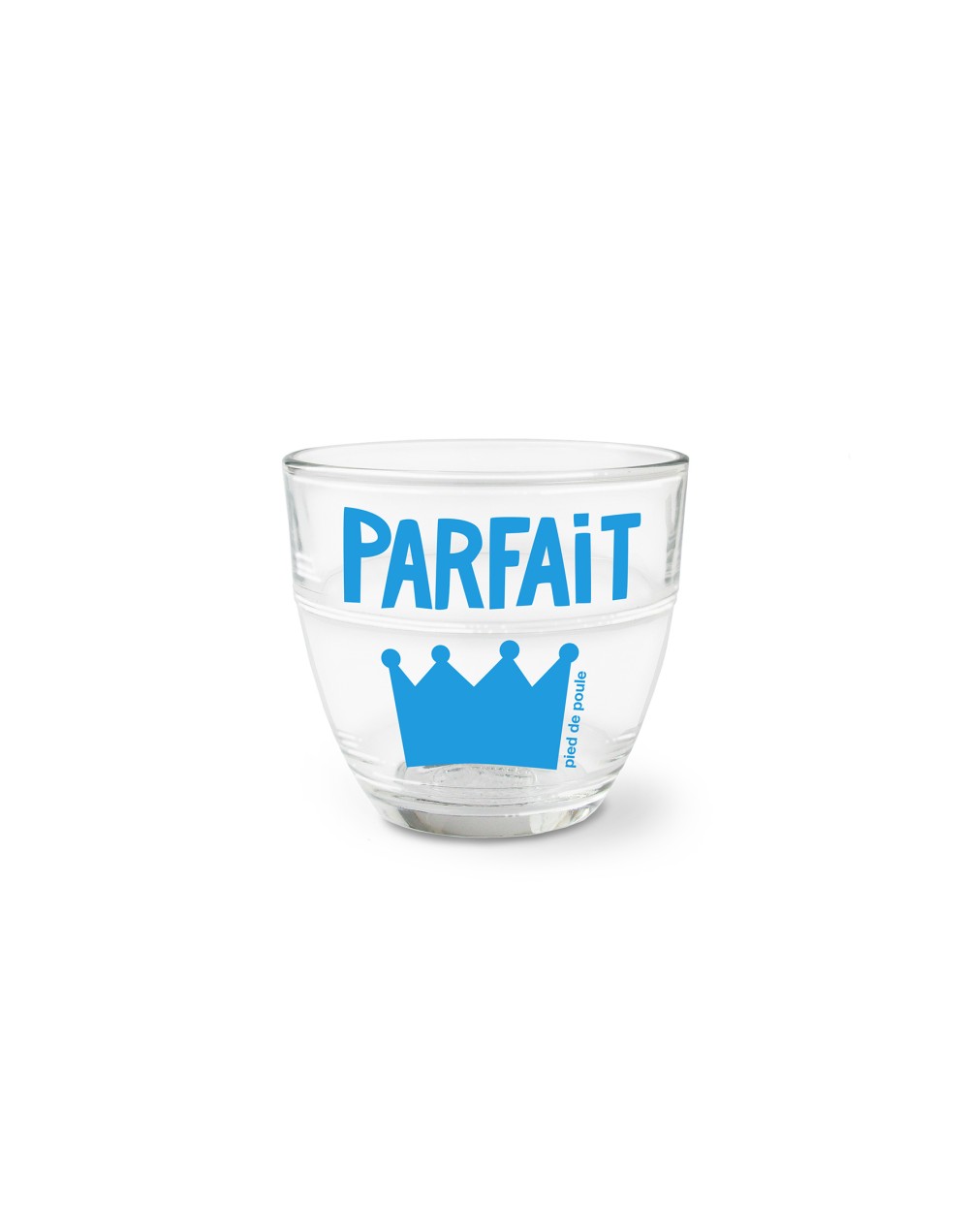 Verre parfait bleu