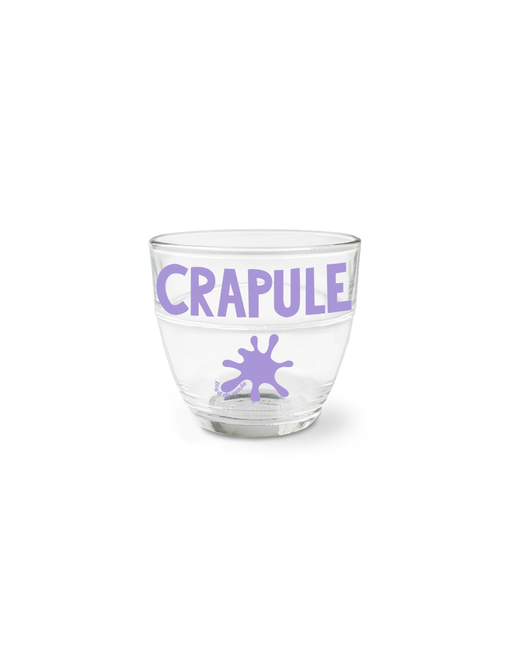 Verre crapule mauve