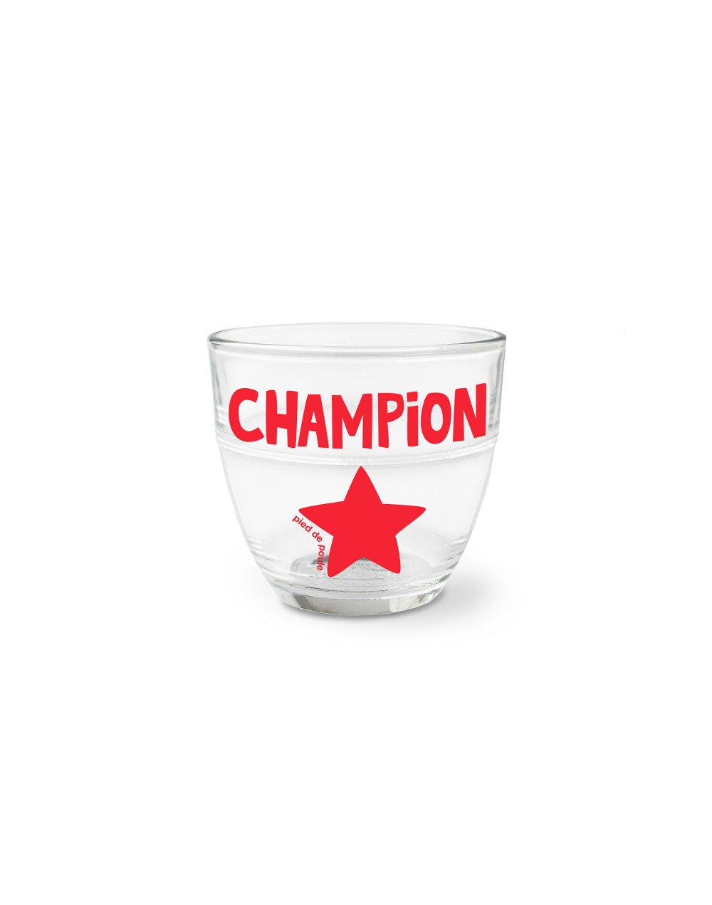 Verre champion rouge