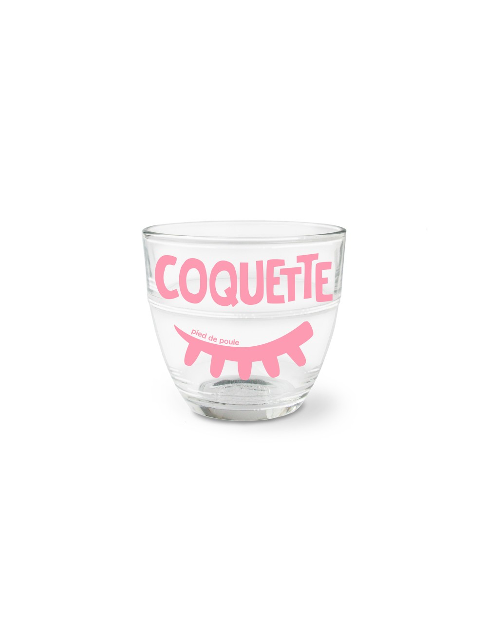 Verre coquette rose