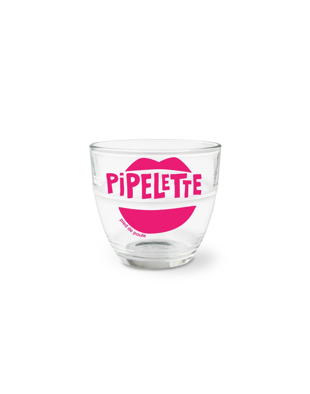 Verre pipelette rose