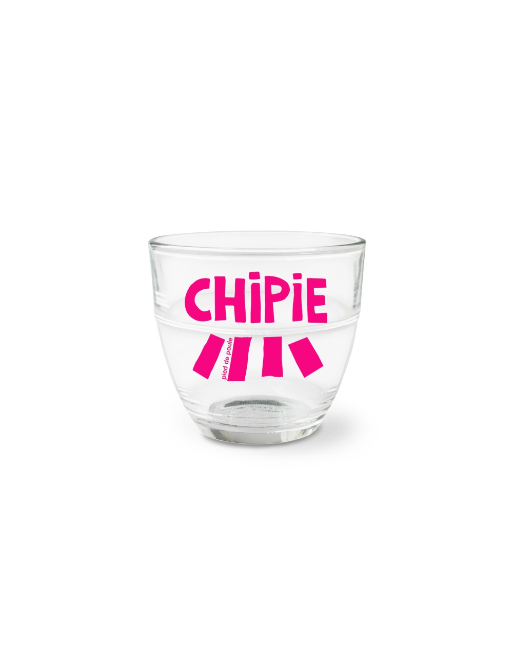 Verre chipie rose