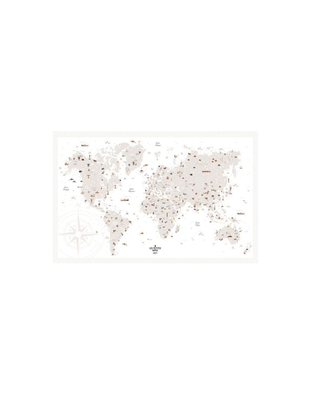 Affiche Mes premières fois carte du monde