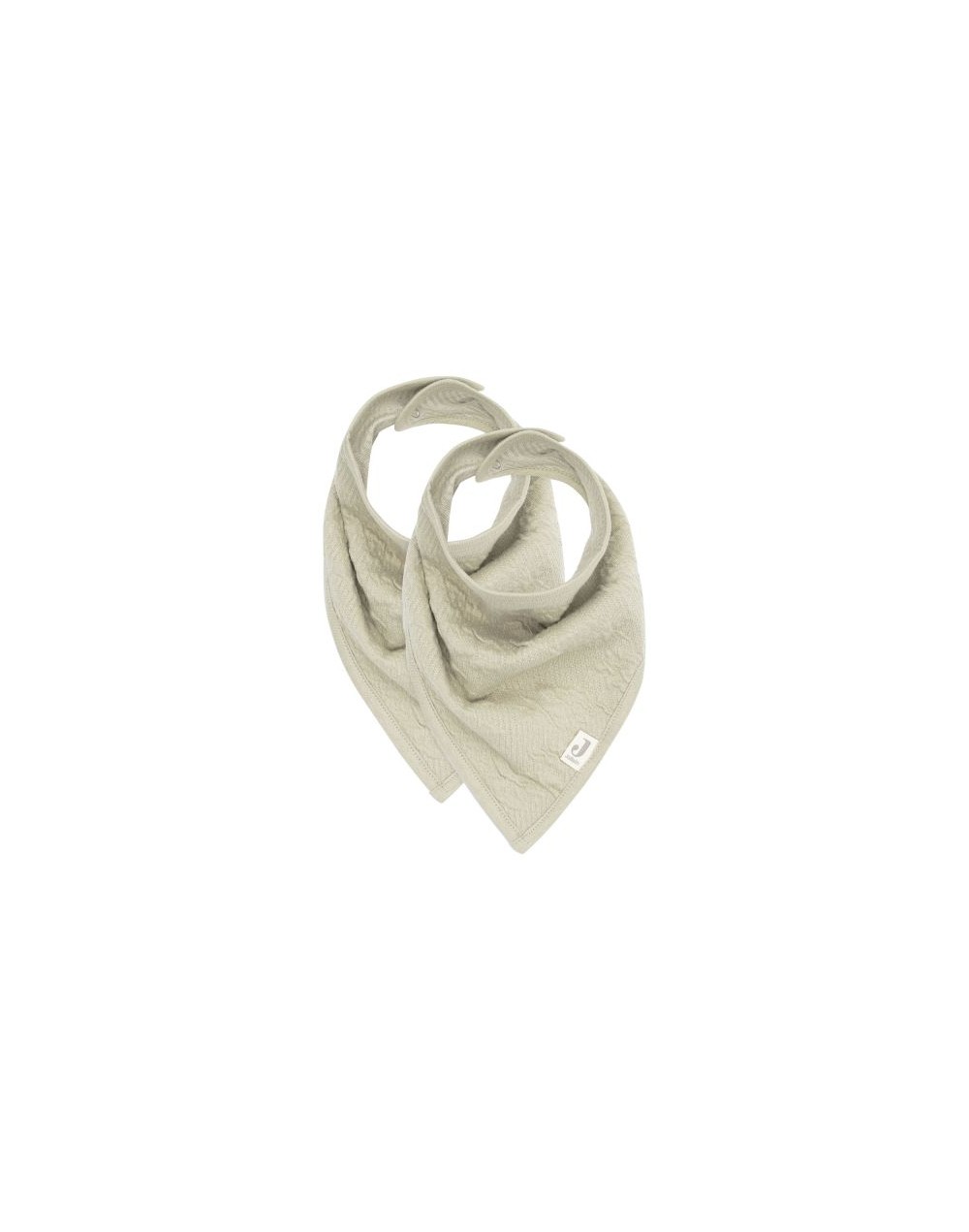Lot de 2 bandanas soft waves olive Jollein