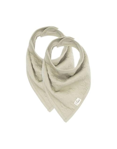 Lot de 2 bandanas soft waves olive Jollein