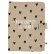 Protège carnet de santé gaz de coton coeurs Atelier Wagram