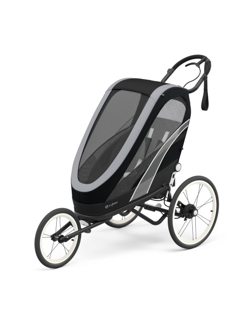 Poussette Zeno black détails noirs Cybex