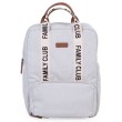Sac à langer à dos gris family club Childhome