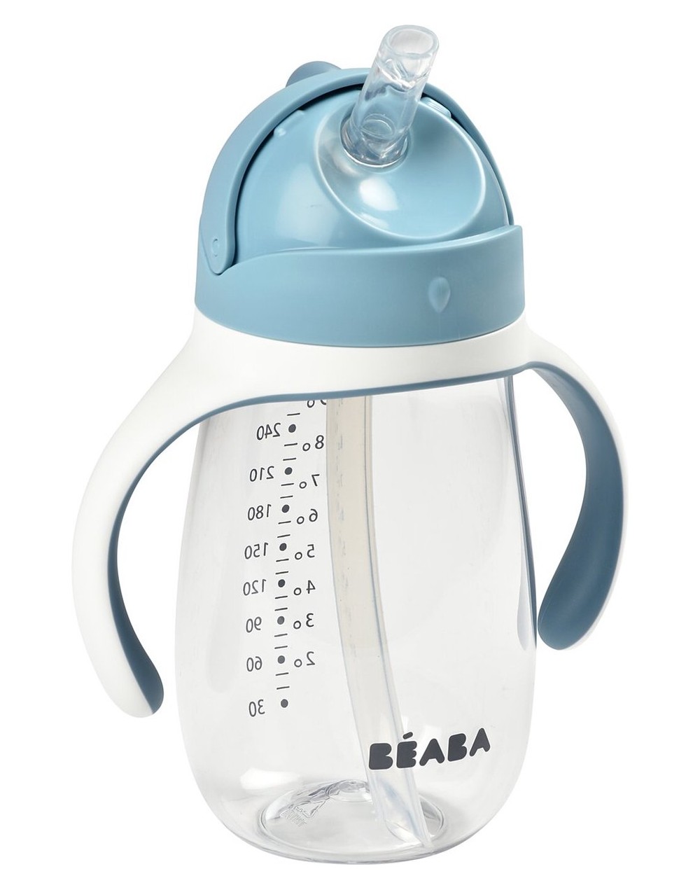 Tasse paille bleu Béaba