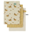 Pack de 3 gants de toilette lively lion Trixie
