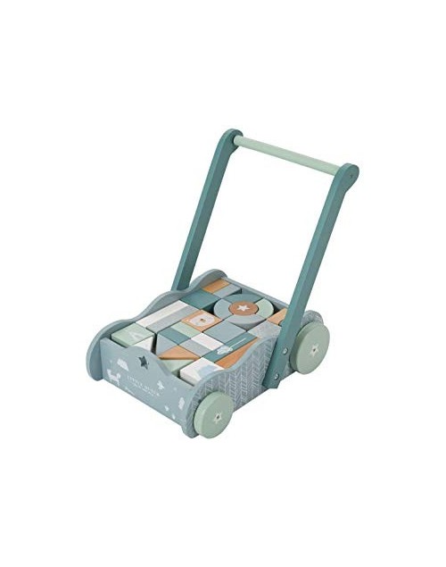 Chariot à blocs blue Little Dutch