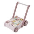 Chariot à blocs pink Little dutch