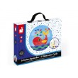 6 cartes aquarelles monde sous-marin Janod