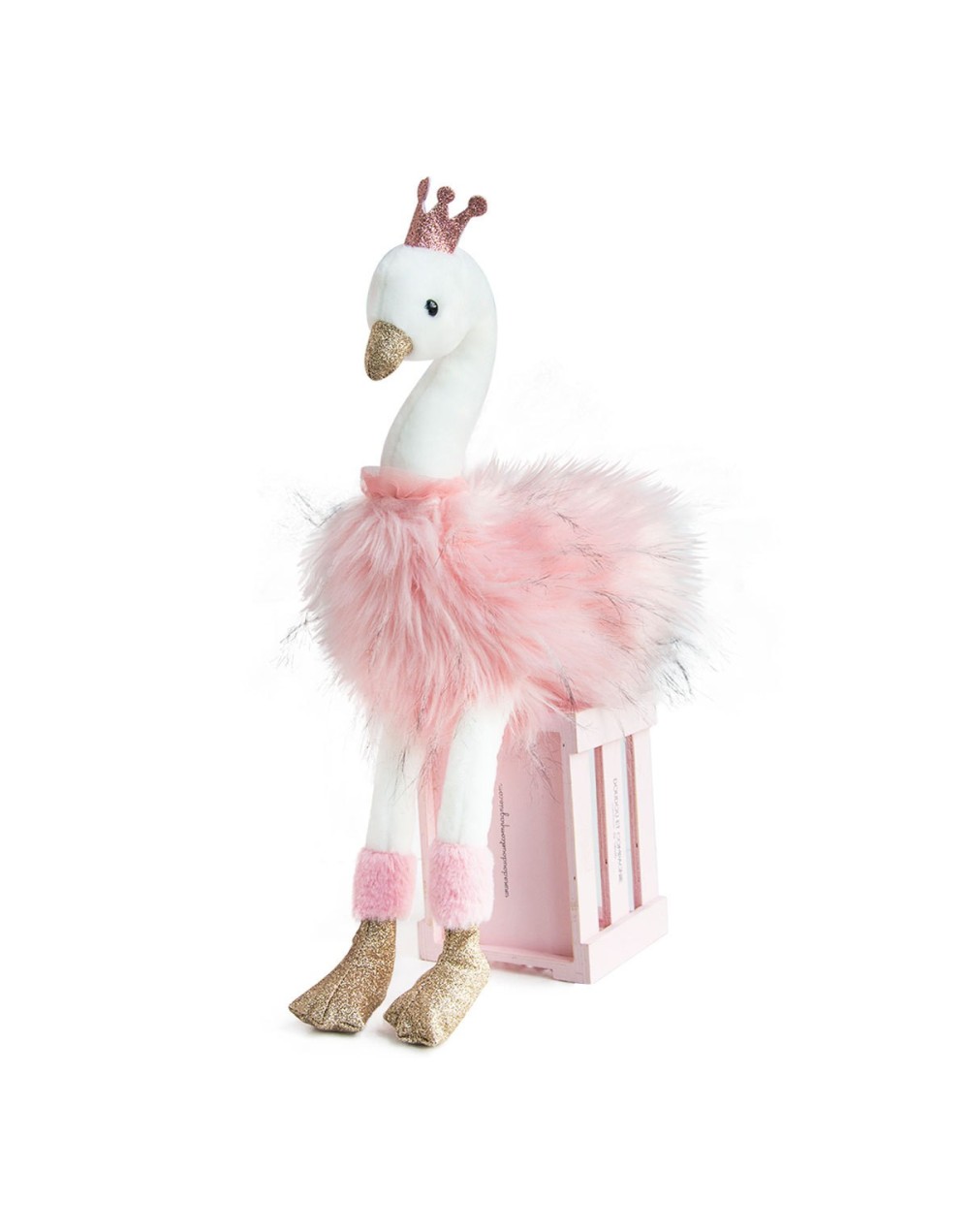 Cygne rose 30cm Histoire d'Ours