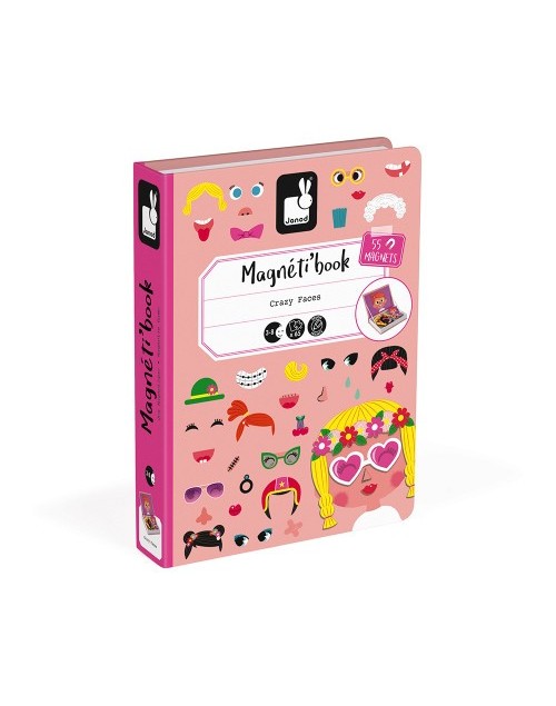 Magneti'book crazy faces filles Janod