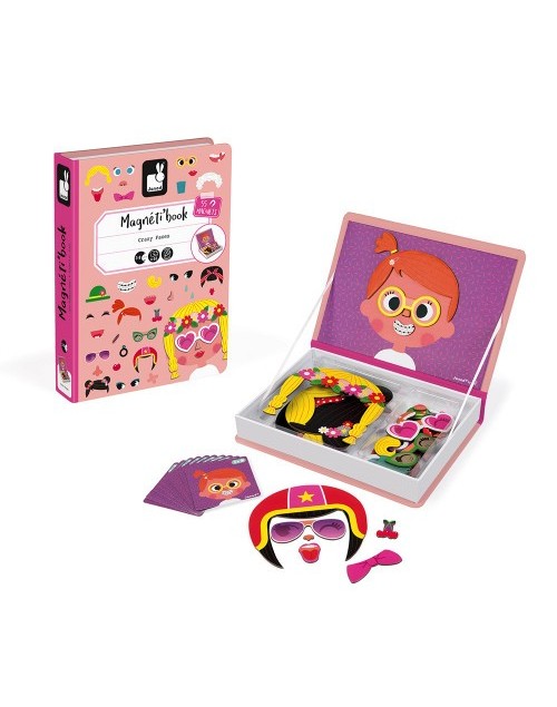 Magneti'book crazy faces filles Janod