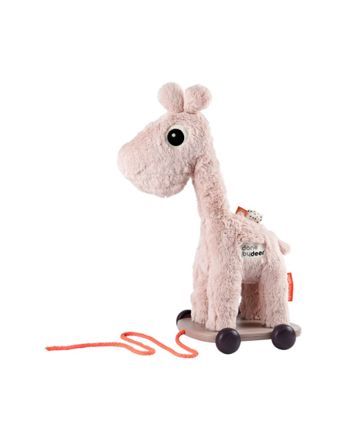 Girafe à tirer rose Done By Deer