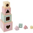 Blocs à empiler pink Little Dutch
