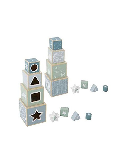 Blocs à empiler blue Little Dutch